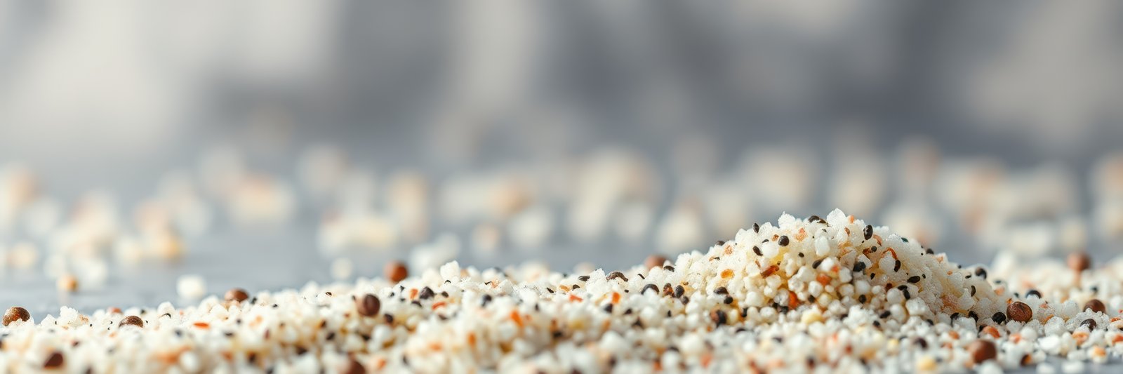 Fine grains of sand scattered on a smooth surface in natural light during the afternoon